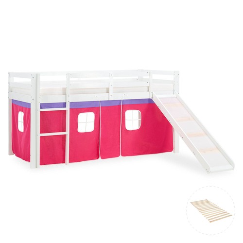 Hochbett 90x200 kinderbett mit - hochbett,
