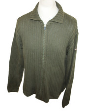 Napapijri Herren Strickjacke Baumwolle Grün Cardigan ca. Gr XL