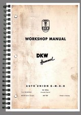 DKW HUMMEL WERKSTATTHANDBUCH