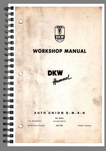 Dkw hummel werkstatthandbuch - dkw,