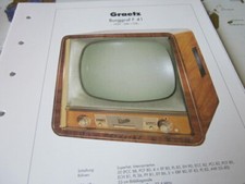 Radio Archiv N 96 Schaltplan Graetz Burggraf F 41 Fernseher 1957