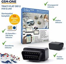 Tracy-OB12 Sofortstartpaket: OBD2 KFZ/LKW GPS-Tracker inkl. SIM, 12Monate