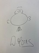 große Originalzeichnung Walter Moers signiert Feder im Comic "Kleines Arschloch