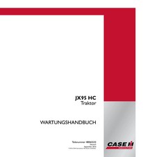 Case JX95 HC Traktor Reparaturhandbuch Werkstatthandbuch