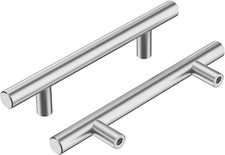 Schrankgriffe Edelstahl Silber