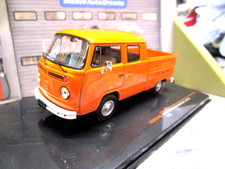 VW Volkswagen Bus  T2 b T2B DoKa orange 1972 Doppelkabine Pritsche IXO 1:43