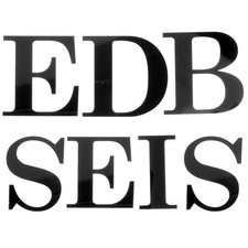  1 Satz PVC Black Capital