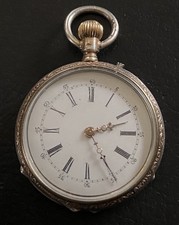 antike 800er Silber Damen Taschenuhr  - Uhr Läuft