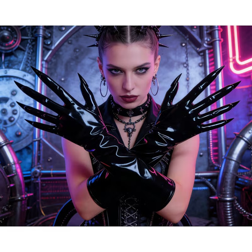 Latex fisting handschuh - l,