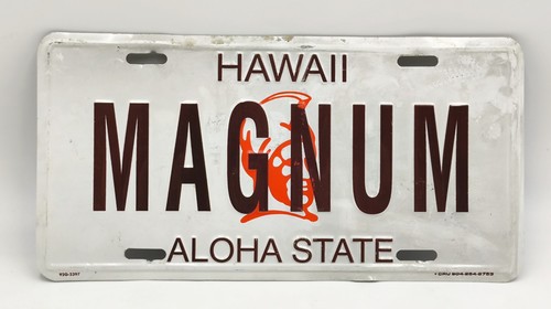 Vintage nummernschild hawaii - nummernschild,