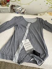 Rundholz Kleid Tunika Bluse Shirt Damen  Gr. M Farbe Grau kariert asymetrisch