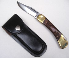 Messer und Leder Tasche