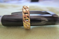 Goldring Bandring 23 Karat vergoldet  Messing  Unisex Gr 18 -NEU-