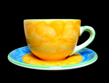 Jumbotasse XXL mit  Unterteller Villeroy & Boch GALLO DESIGN 0,5 Liter