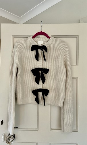 Strickjacke creme mit - h&m,
