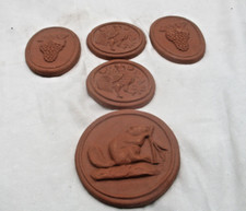 5 x Keramik Wandschmuck Bilder – Eisenberger Dachziegel „Naturmotive“