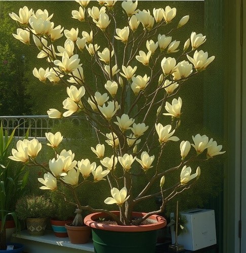 Winterharte magnolie gelb - magnolie, /
