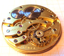 Feines Sprungdeckel Taschenuhrwerk ALPINA 420 defekt Unruhe OK D = 43 mm PG2 3