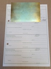 KFZ Brief Kraftfahrzeugbrief