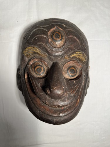 Antike asiatische holzmaske - antike,