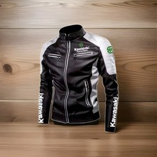 herren kunstlederjacke mit
