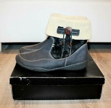 THERESIA M. Damen Echtes Leder Stiefel Boots Stiefeletten Echtfell UK 7 1/2 130€