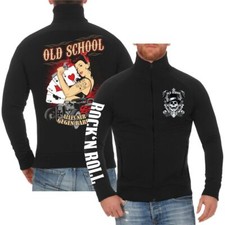 Herren Jacke Sweatjacke Oldschool Alles gegen Bares rockabilly hot rod werkstatt