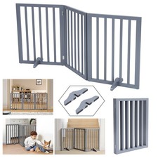 139cm Treppengitter Treppenschutzgitter Absperrgitter Kinder Schutzgitter Grau