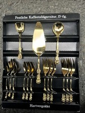 Kaffeegarnitur 15-teiliges Set- rostfr. Edelstahl, Hartvergoldet