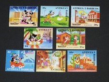 NEU 8 Disney Briefmarken Euro Disney mit Mickey, Goofy, Donald, Minnie...