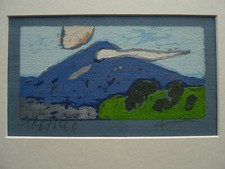 Klaus Fussmann *1938 Landschaft - Farblinolschnitt