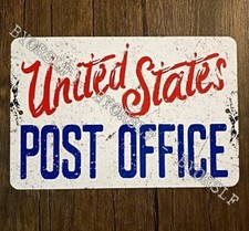 Metal Sign POST OFFICE United