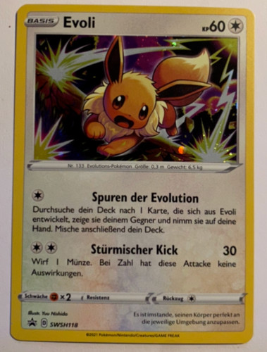 Pokemon evoli holo - evoli, deutsch