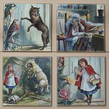 Fliesendekor, Bildfliesen, Keramik "Rotkäppchen"