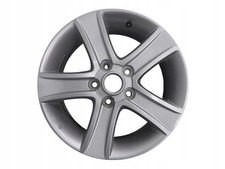 1x Alufelge 16 Zoll 7.0" 5x114.3 55ET Glanz Silber 9965637060 Mazda Mx-5