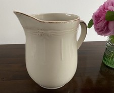 Schöner Krug / Kanne aus Keramik * creme * Shabby Chic * Landhaus * Top-Zustand
