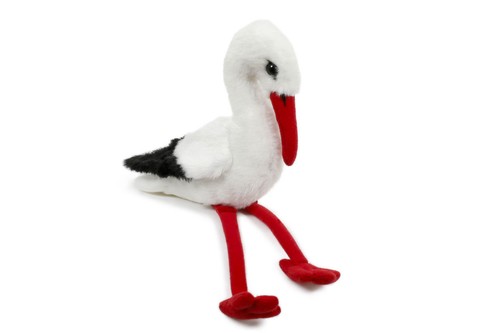 Kleiner storch plüschtier - storch,