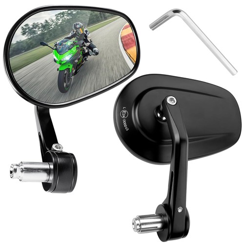 Paar rund motorrad spiegel - paar,