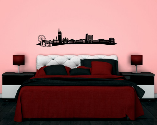 Wandtattoo wien skyline - wandtattoo,