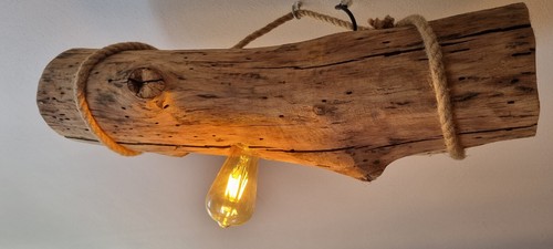Rustikal eichenlampe 60 cm - 60,