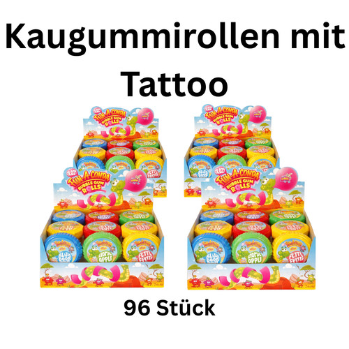Kaugummirollen mit tattoo - mit,