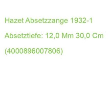 Hazet Absetzzange 1932-1