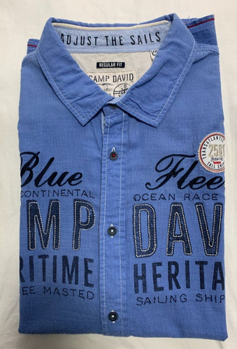 Camp david kurzarm - hemd, deep