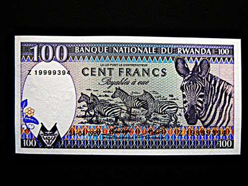 Ruanda 100 francs - francs, 1989