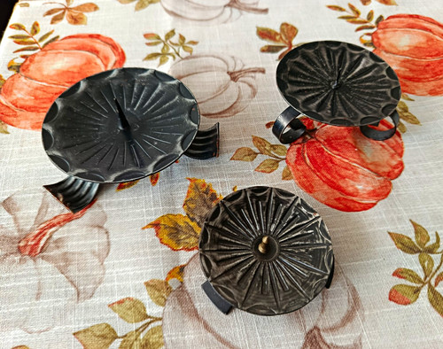 Retro vintage kerzenhalter - 3x,