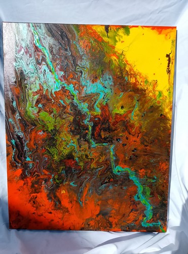 Ein original abstraktes fluid - ein,