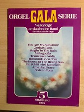 Musiknoten für elektronische Orgel (2 Hefte)