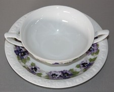 Rosenthal Maria Stiefmütterchen Suppentasse und Untere