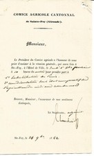Sainte-Foy (33) Brief 1842