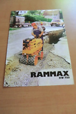 Prospekt RAMMAX RW700  und 700-F Grabenwalzen Verdichter